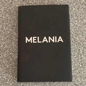 Melania, the memoir of Melania Trump, 184 pagehardcover book